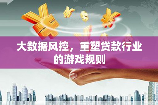 海丰大数据风控，重塑贷款行业的游戏规则