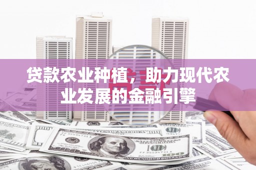 海丰贷款农业种植，助力现代农业发展的金融引擎
