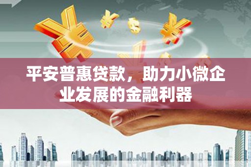 海丰平安普惠贷款，助力小微企业发展的金融利器