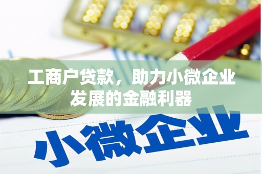 海丰工商户贷款，助力小微企业发展的金融利器