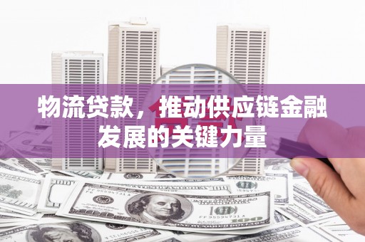 海丰物流贷款，推动供应链金融发展的关键力量