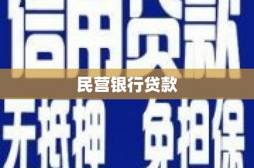海丰民营银行贷款