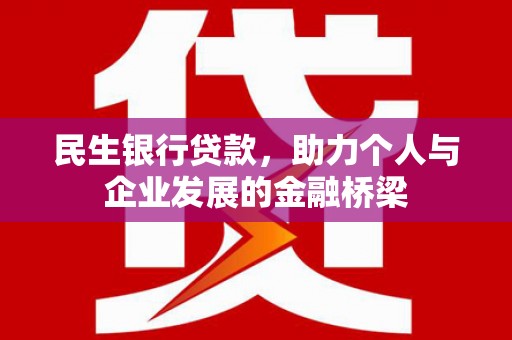 海丰民生银行贷款，助力个人与企业发展的金融桥梁