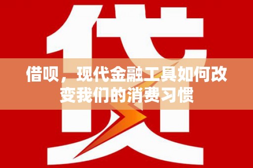 海丰借呗，现代金融工具如何改变我们的消费习惯