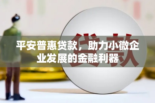 海丰平安普惠贷款，助力小微企业发展的金融利器